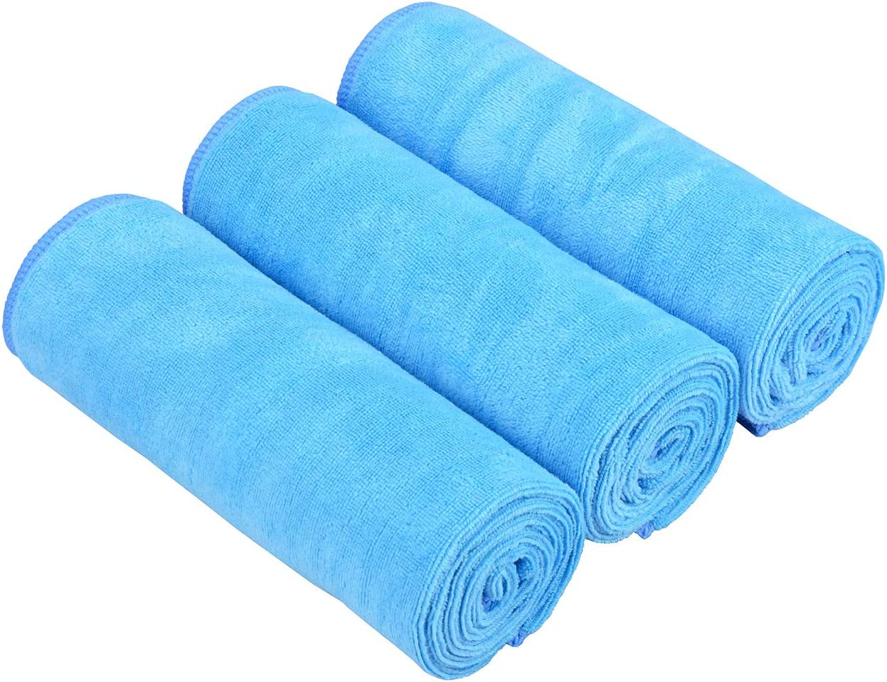 HOPESHIN Gyms Yoga Towels Sweat Fitness Exercise Microfiber Workout Towels Absorbent Gym Towels for Men & Women Sports Towels Soft Fast Drying 3 Pack, 16Inchx32Inch
