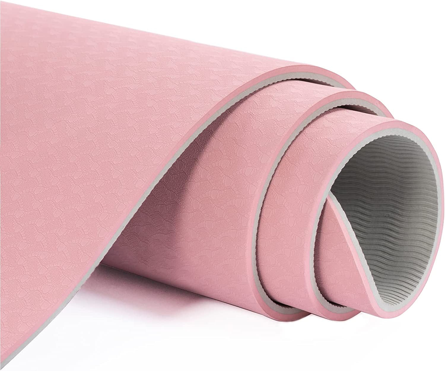 Yoga Mat Extra Thick 1/3'' Non Slip Yoga Mats for Women Eco Friendly TPE Fitness Exercise Mat with Carrying Sling & Storage Bag