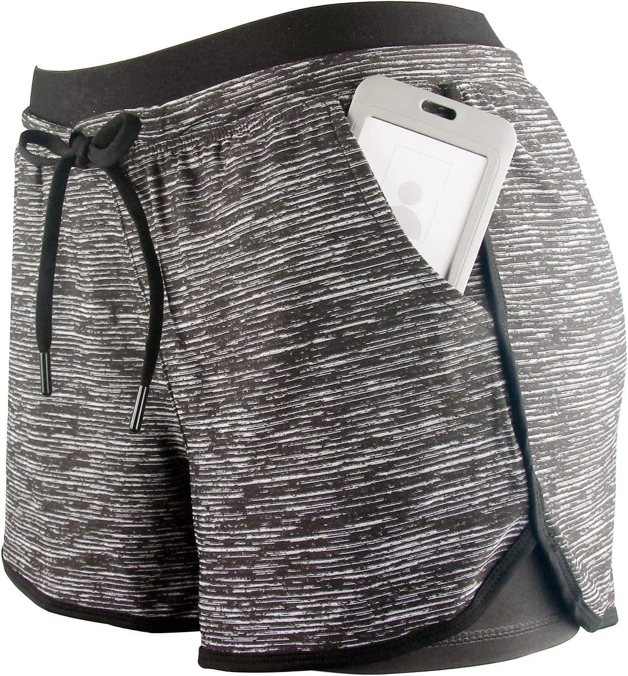Women Workout Running Shorts 2 in 1 Active Yoga Gym Sport Shorts with Pockets