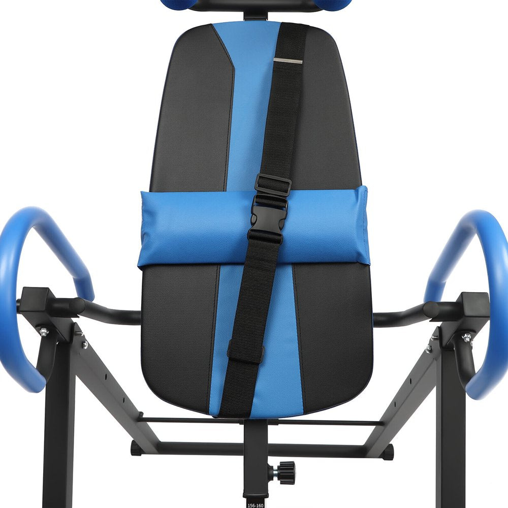 150Kg Foldable Inversion Table Gravity Hang Back Pain Relief and Fitness - Inversion Table Massage Back 29.13*45.27*59.84In