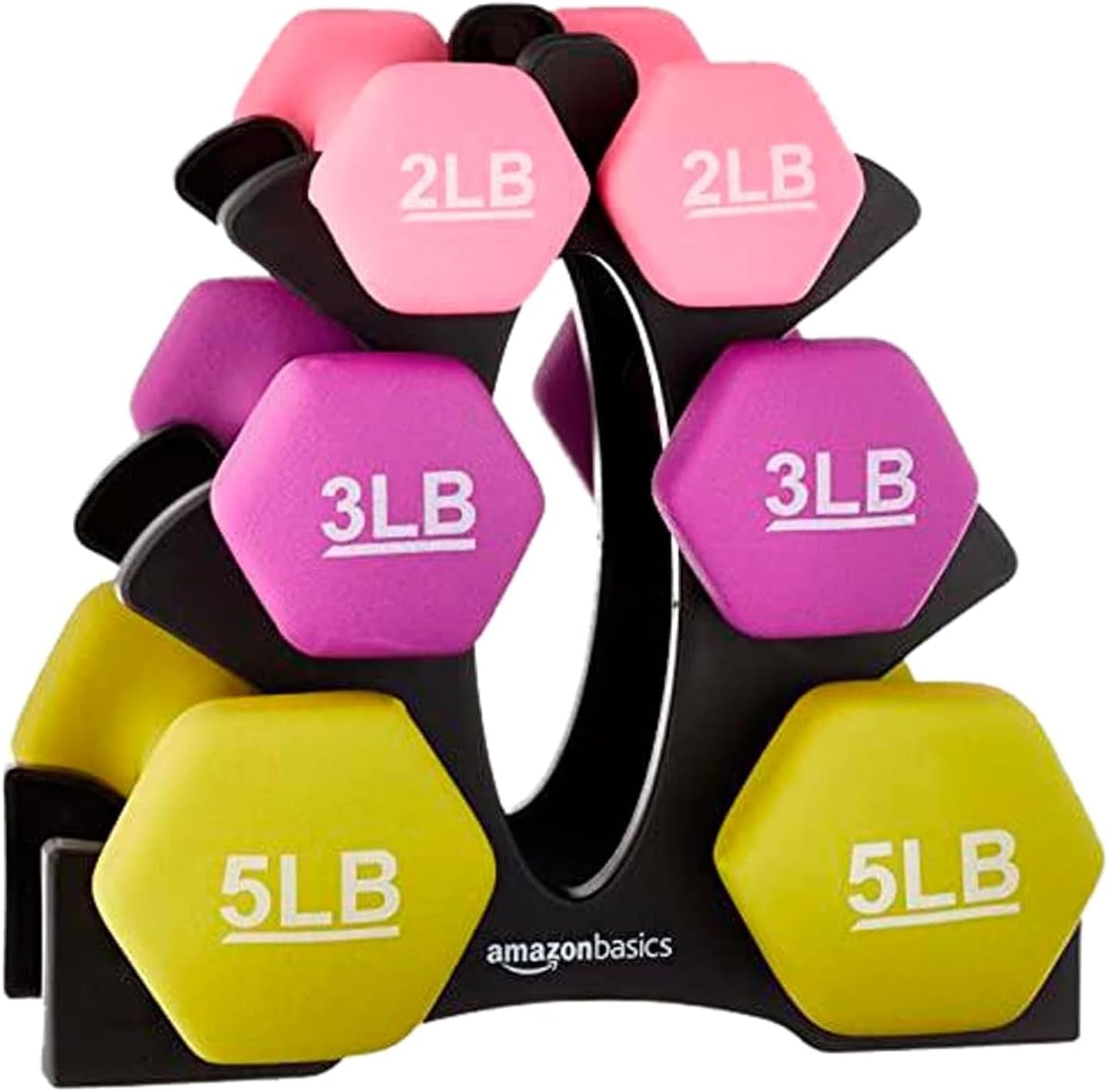 Easy Grip Workout Dumbbell, Neoprene Coated, Various Sets and Weights Available