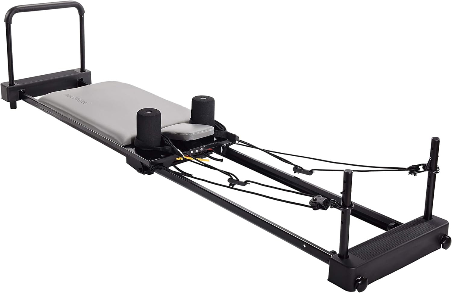 Home Studio Reformer 393 | All-In-One Pilates Home Workout System | No Extra Equipment Needed | Includes 5 Workout Dvds